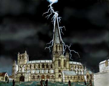 Lightning Striking the Abbey