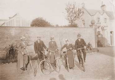 Cycles were sometimes used for croquet at Cowbridge