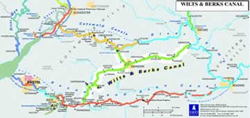 Wiltshire and Berkshire canal map